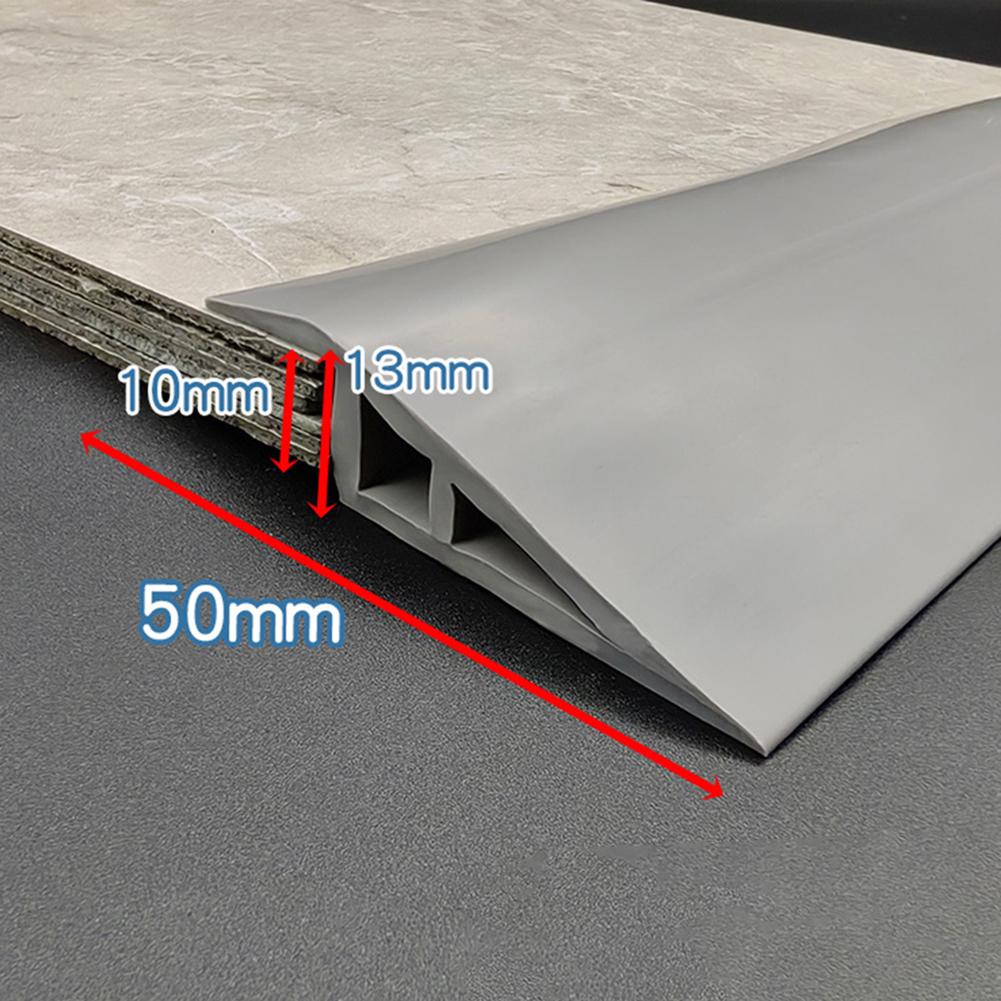 

PVC Wood Floor Transition Strip Edge Closing Strip Self-adhesive Carpet Edge Seam Strip Flat Buckle Dge Pressing Threshold Strip сірий колір
