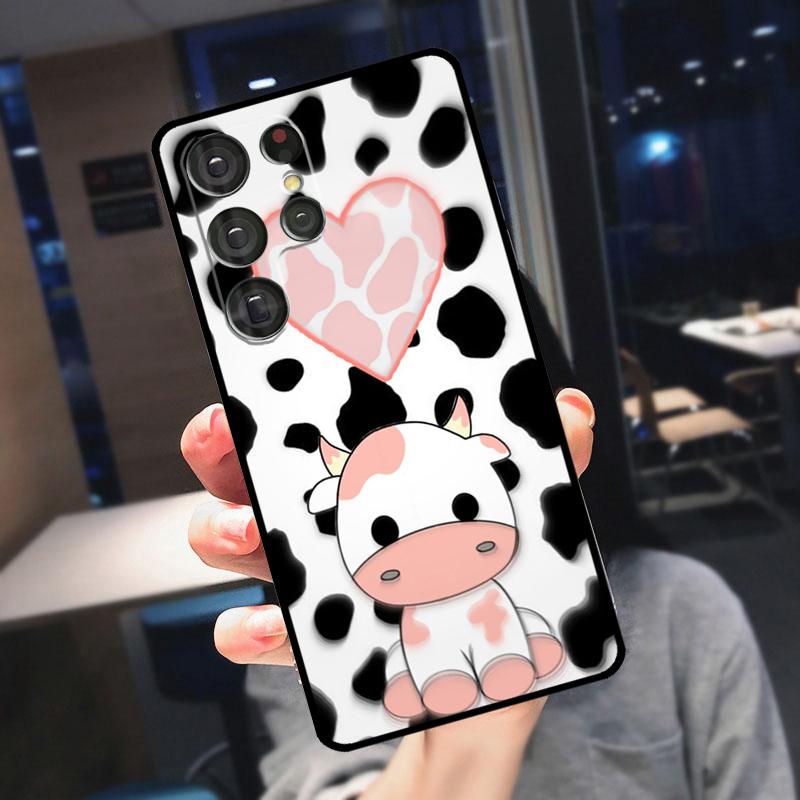 Dairy Cattle Cow Speckle Cover For Samsung Galaxy S24 Ultra S25 S22 S23 Plus S20 S21 FE S9 S10 S23 FE Phone Case