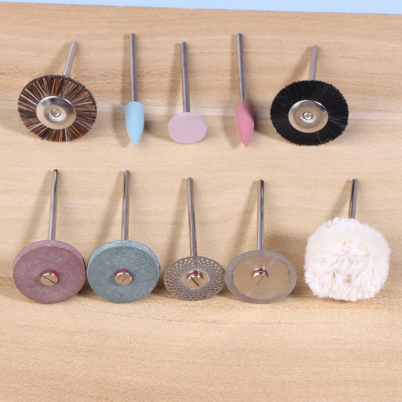35-Piece Grinding & Polishing Set, Hp Shank Diameter 2.35Mm Diamond Bur Brush Grinding Lab Tools