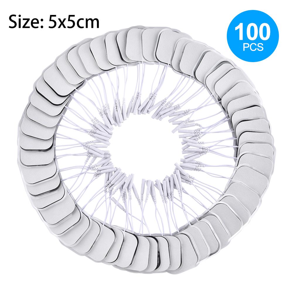 

50/100Pcs Reusable Tens Electrode Pad Ems Nerve Muscle Stimulator Self Adhesive Electrode Pads For Pulse Physiotherapy Machine