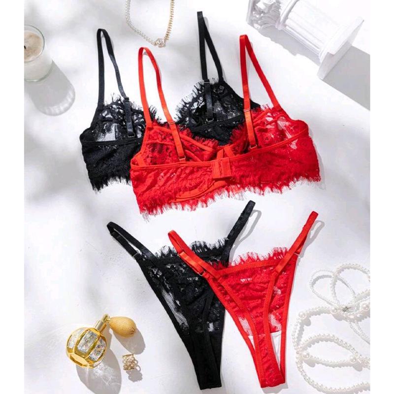 2025 Bestseller: Sexy Lace Trim Lingerie Set for Europe & America