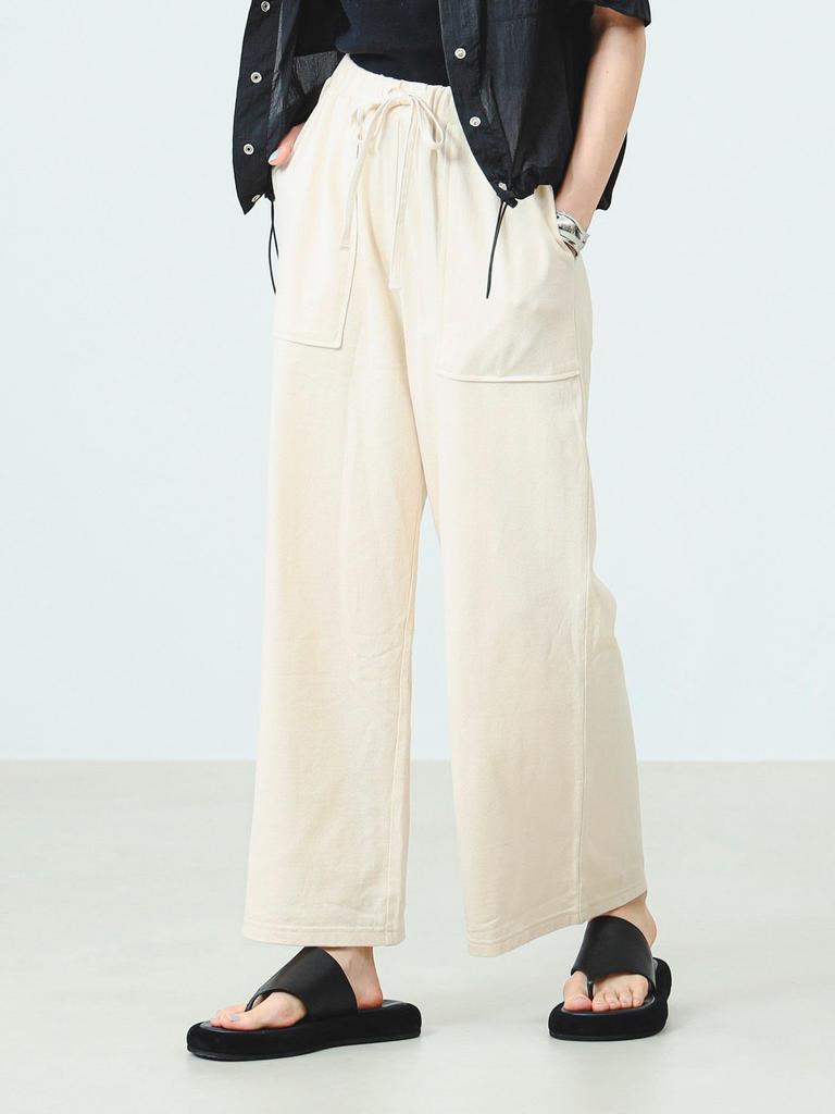 B:MING by BEAMS Women's NATURAL S Easy Pants with a Satin Texture