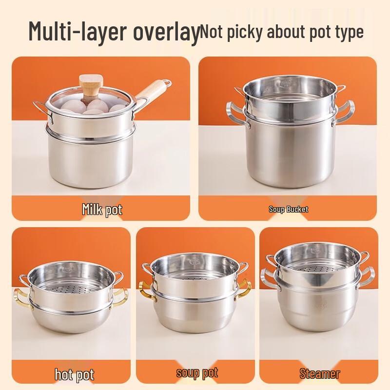 Zhaoran 304 Stainless Steel Universal Steamer