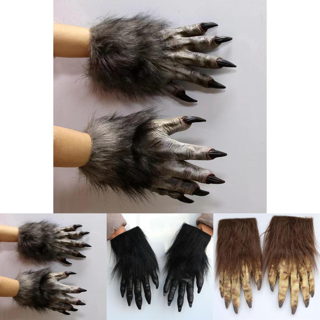 Hilarious Latex Werewolf Claw Gloves For Cosplay Halloween Costumes And Party Props