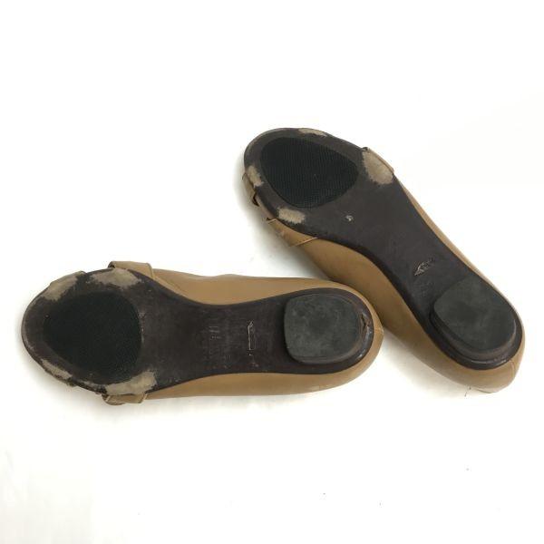 MARGARET HOWELL Idea Low Heel Pumps Size 24.5 Beige Flat Shoes