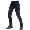 New Product Motorcycle Jeans Men's Winter Fleece Cycling Pants Multi-Bag Motorcycle Cargo Pants Silicone Protector