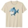 Cute Blue Fish TShirt Marine Life Undersea Birthday Gift For Him And Her