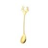 304 Stainless Steel Elk Cartoon Coffee Stirring Spoon - Bird's Nest Design Souvenir Gift