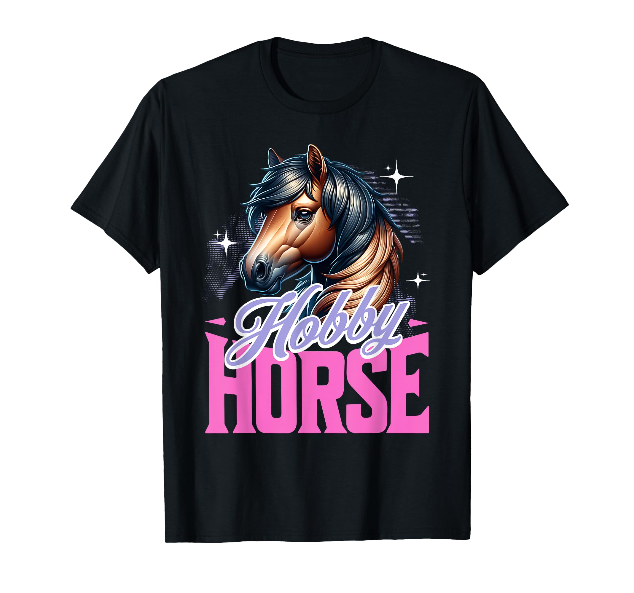

Hobby Horse Stick Horse Funny Plush Pony T-Shirt