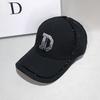 Mesh cap children ins tide summer diamond-encrusted letter D cap versatile sunshade baseball cap mesh cap