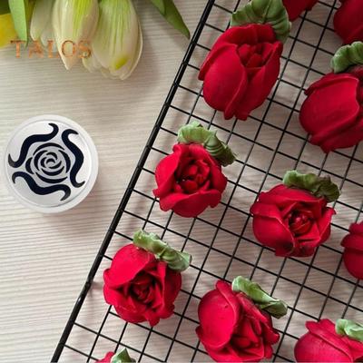 Russische Spritztüllen, Rosenblumen-Spritztüllen, Edelstahl, extra große Zuckerguss-Spitze, Spritztüllen zum Dekorieren von Kuchen und Zuckerguss