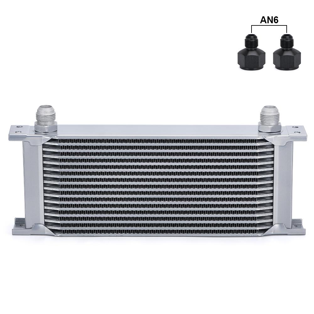 

AN10 Алюмінієвий радіатор 7/10/13/16/19/25/30 рядів британського типу автомобільного масляного радіатора двигуна Заміна радіатора охолодження Універсальний кулер 16 ROW срібний