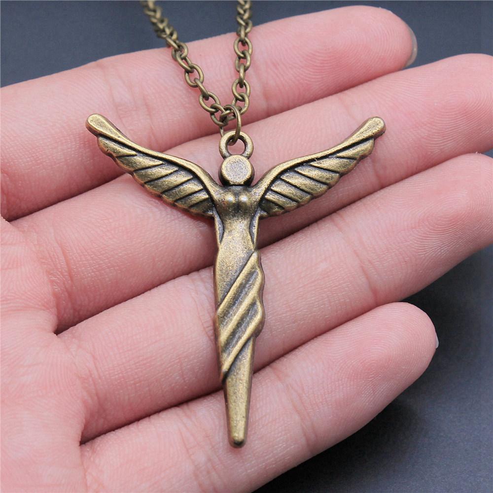 45cm Oder 70cm Lange Kette Halskette Flügel Engel Hochzeitsschmuck Zubehör QN003