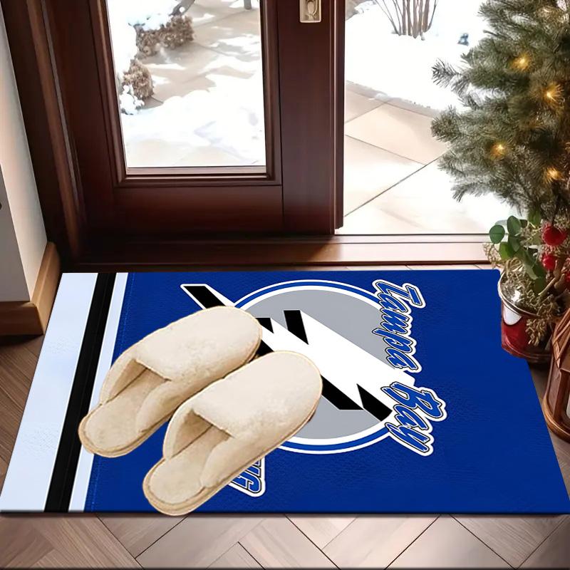 Bay Lightning Hockey Area Rug Suitable for Indoor And Outdoor,Carpets for Kitchens, Homes, Offices, Living Rooms,Home Decor,Christmas Gift