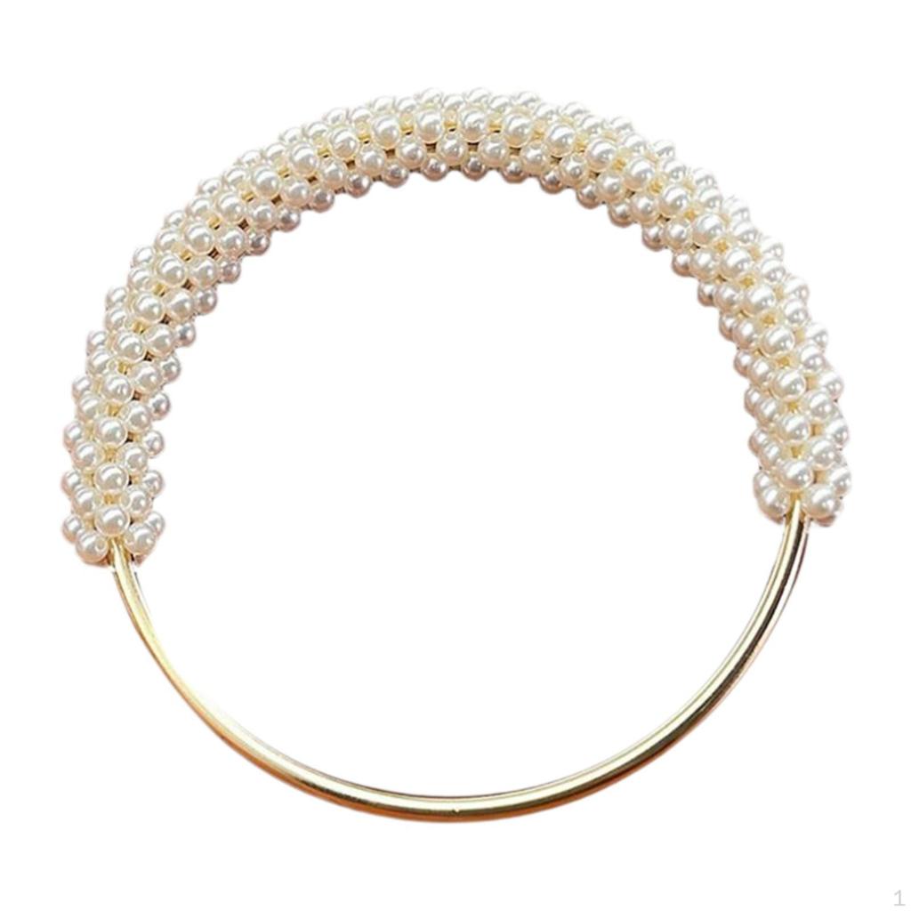 Pearl Handbag Handle Bag Chain Decorative Replacement Compact Size Supplies Clutch Ring for