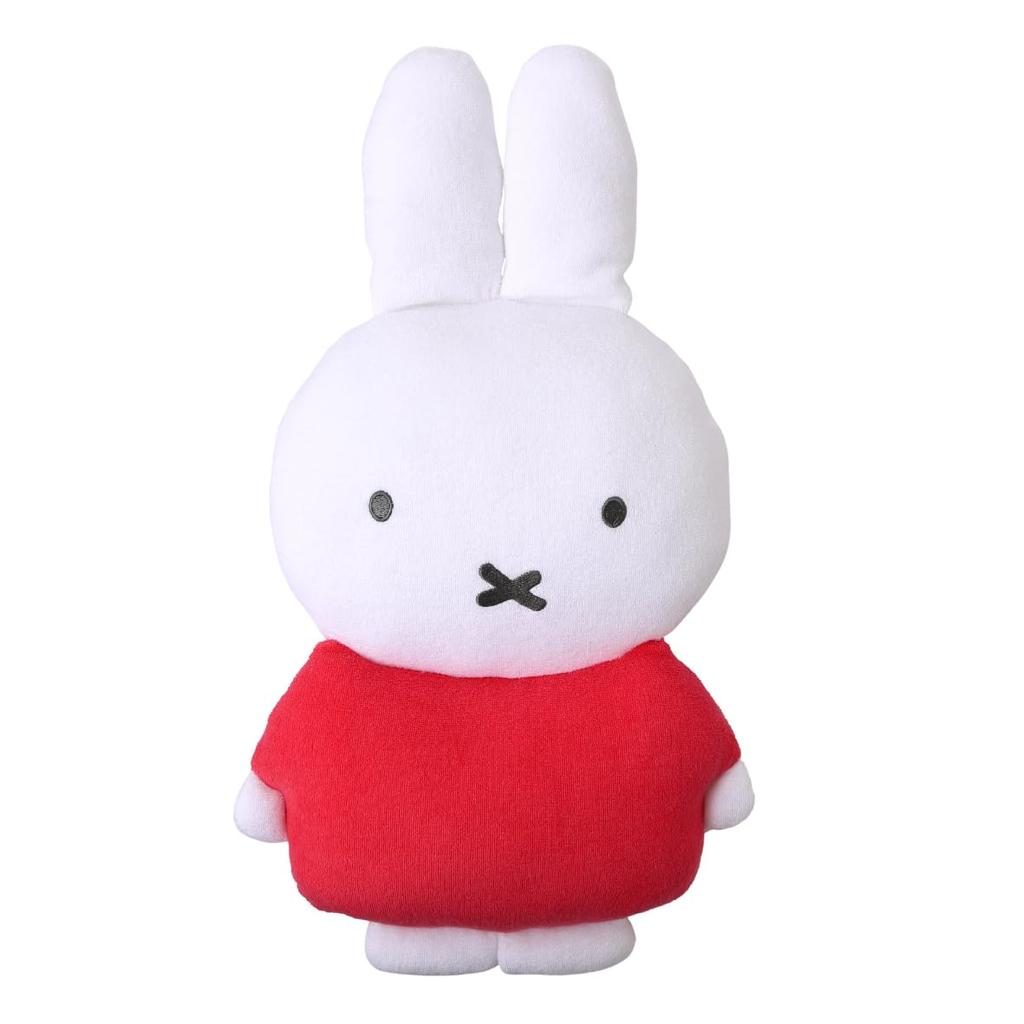 Nishikawa Miffy Körperweiche Fliese Geeignet für Kinder und LH64303090 Kissen, ca.. 25x48cm, Waschbar, Stoff, Erwachsene, DB3640, Weiß, Bruna,