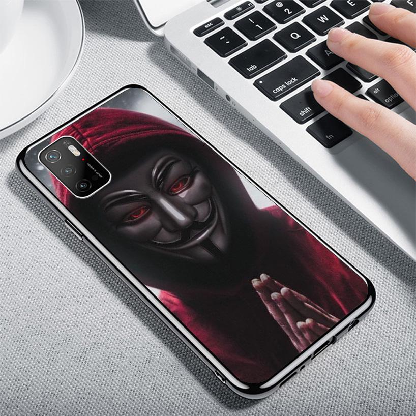 Anonymous V for Vendetta Mask Phnoe Case for Xiaomi Poco X5 X6 X7 Pro X4 Gt F7 Ultra M8 M7 Redmi 15C 15 13C 13 12C 12 Unique Cov