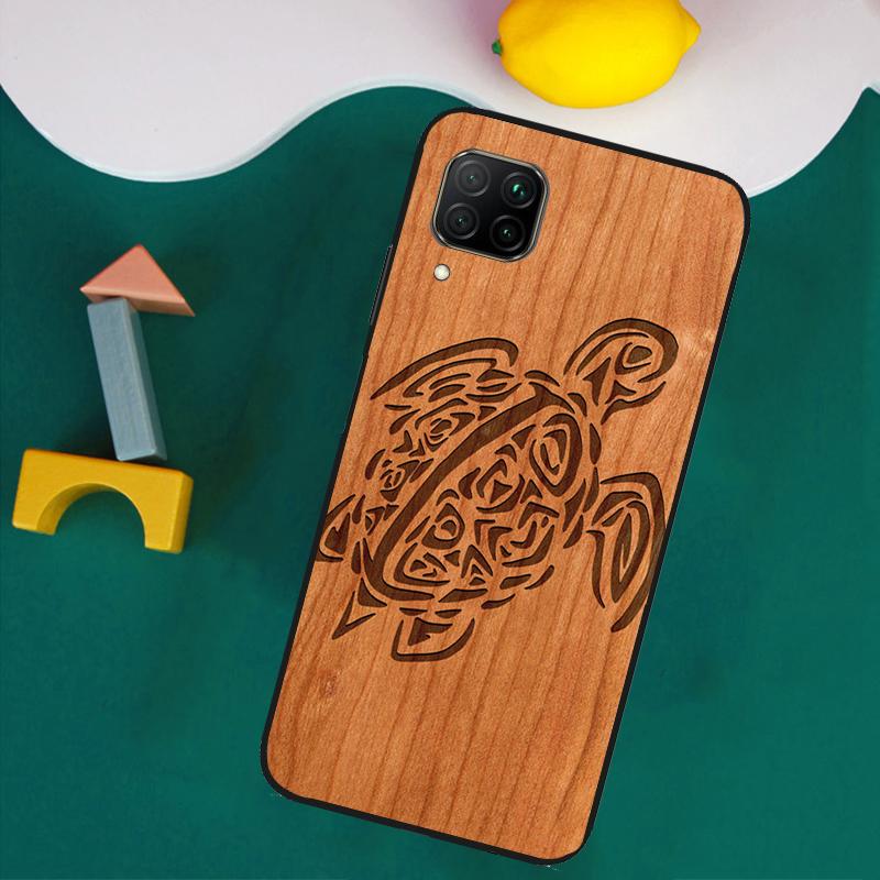 Hirsch Löwe Elefant Holz Tier Für Huawei Nova Y61 Y91 Y73 Y72 Y70 Y60 Y90 12s 12i 11i 8i 9 10 SE P30 P40 Lite P60 Pro Hülle
