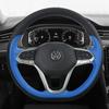 Hand Stitched Genuine Leather Steering Wheel Cover VW Lavida Lamando Passat Bora Magotan T-Roc Tayron