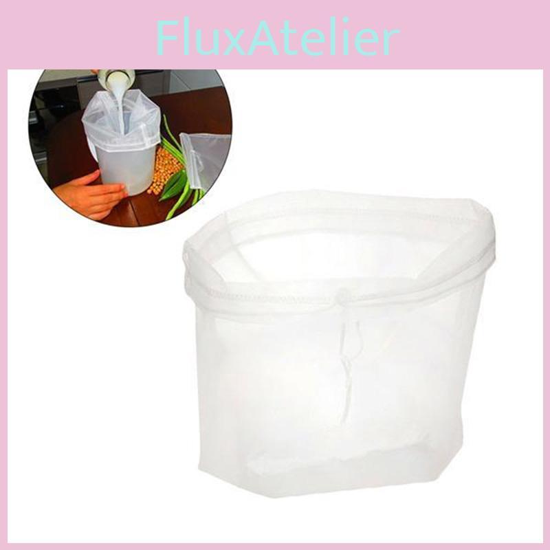 Almond Reusable Nut Milk Strainer Bag Tea Coffee Juices Filter Cheese Mesh Cloth