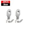 120Pcs Mini Stainless Steel J-Shaped Hook With Screw Items Key Rack Wall Punching Hook Kitchen Accessories Bathroom Hardware