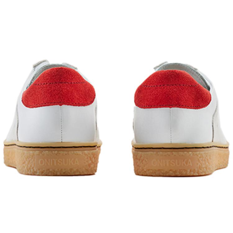 Onitsuka Tiger Mitio Leather Abrasion Resistant Abrasion Resistant Low top Skateboard Shoes Unisex White Gray 1183B679-100