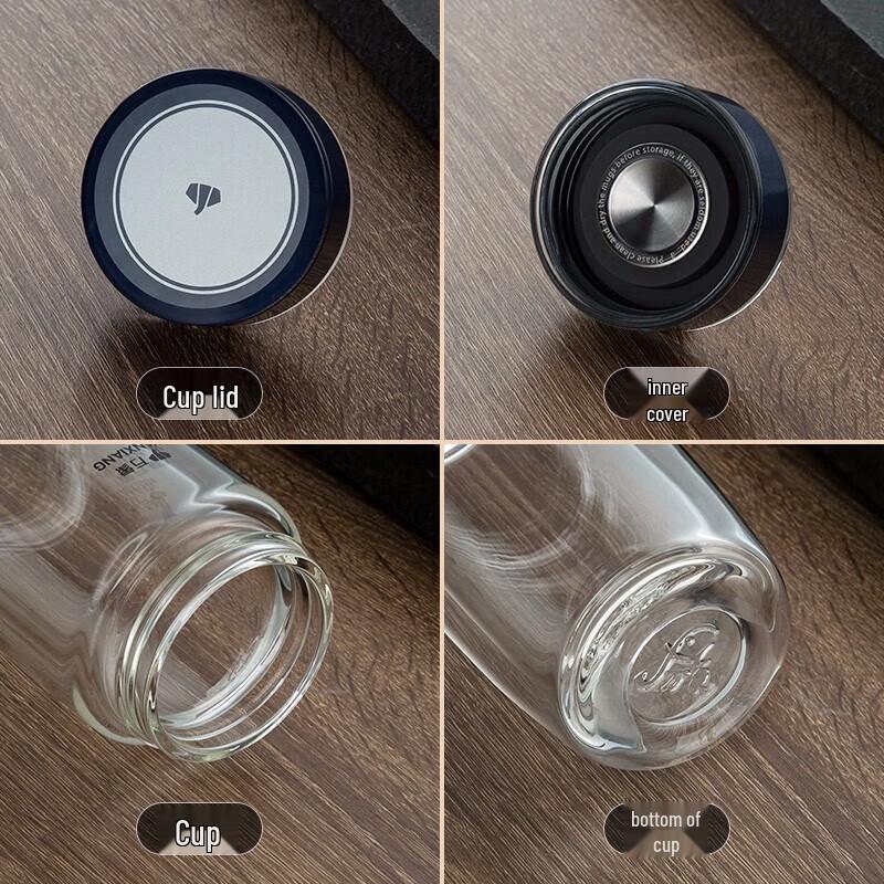 Wanxiang Portable Double-Walled Glass Tumbler