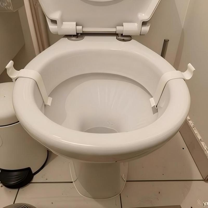 1/2 Pezzi Stabilizzatore Sedile WC, Fissa Coperchio WC Instabile e Allentato, Allineamento Facile Previene Spostamenti e Scivolamenti