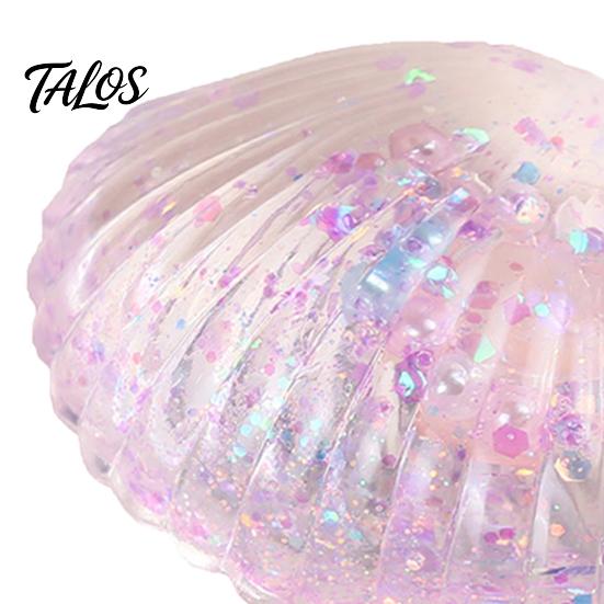 Transparent Shell Toy Clear Squeeze Stress Relief Glitter Sugar Ball Gadget Sensory Soft Decompression Fidget Party Favors Reliever