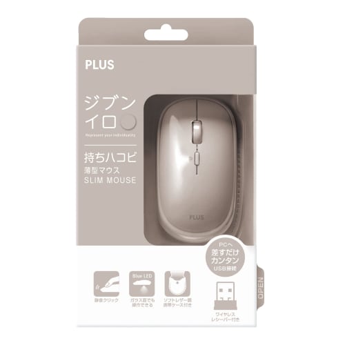 PLUS Mouse Jibuniro Thin Holder Hakobi Mouse Gray TW-MO001 428-831