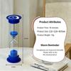 1/6 Pcs White Sand With Clear Glass Body Round Cover Perfect For Teeth Brushing Cooking Home Desktop Decoration
