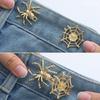 1PC Spider Web Adjustable Waist Button for Pants Detachable Button Perfect Fit Jeans Buckle Waist Tightener Clothing Accessories