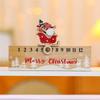 Christmas Countdown Calendar Sliding Gnome Advent Double-Sided 24 Numbers Design Wood Holiday Countdown For Winter Festival Home