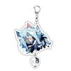 Game Keychains Acrylic Figure School Bag Keychian Holder Key Ring For Children Girl Men Accessories