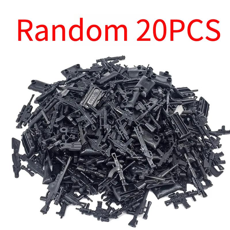 Military Soldiers Figures Weapons Building Blocks Accessories Two-color Guns Assault Sniper Rifles M16 M4 Model Bricks Toy Gift