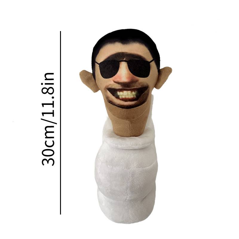 

Sunglass Toilet Skibidi Plush Toy Stuffed Dolls Prank Game Props Present Funny