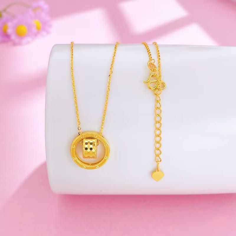 New Year Lucky Slim Waist Golden Fish Scale Pendant with Eye