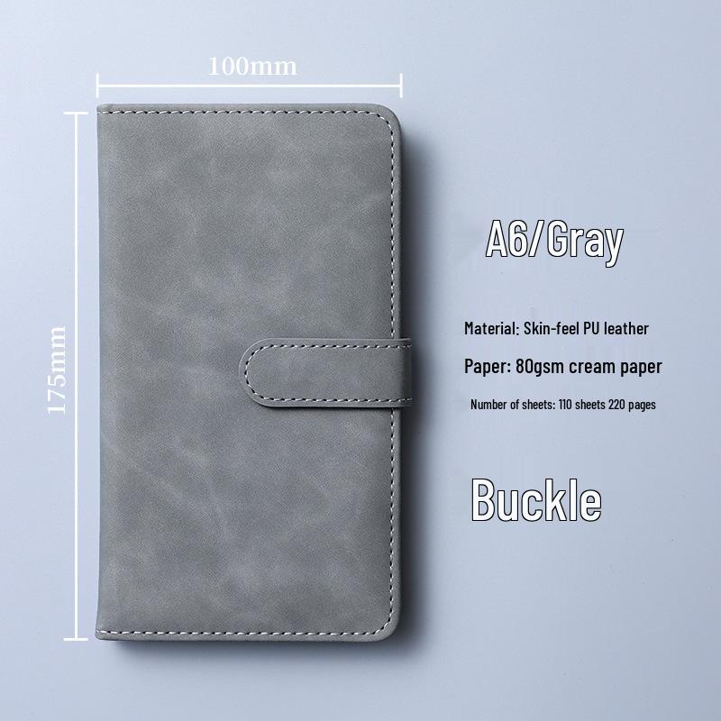 Custom Portable A6 PU Leather Notebook with Logo Printing – Thick, High-Value, Compact Design
