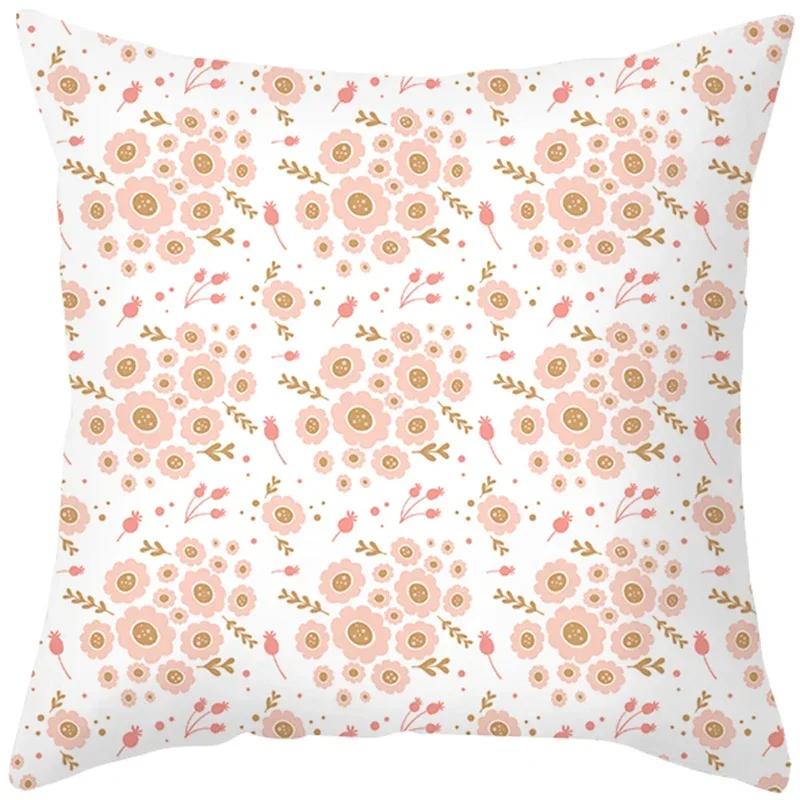 

Подушка-листок для офиса, дивана, пружинный чехол для домашнего декора, квадратный чехол для подушки с цветком 66x66cm