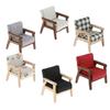 Miniature Doll House Sofa Wooden Furniture 1 12 Scale Mini Dollhouse Accessories for Living Room Decor DIY Kit
