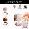 Christmas Acrylic Hot Air Balloon Ornaments - 2D Flat Clear Crystal Xmas Tree Decorations