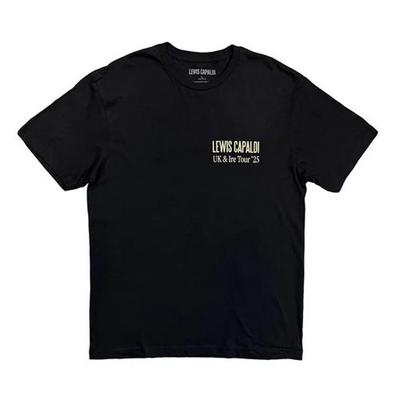 Lewis Capaldi Unisex Adult Flowers UK Tour Â´25 T-Shirt