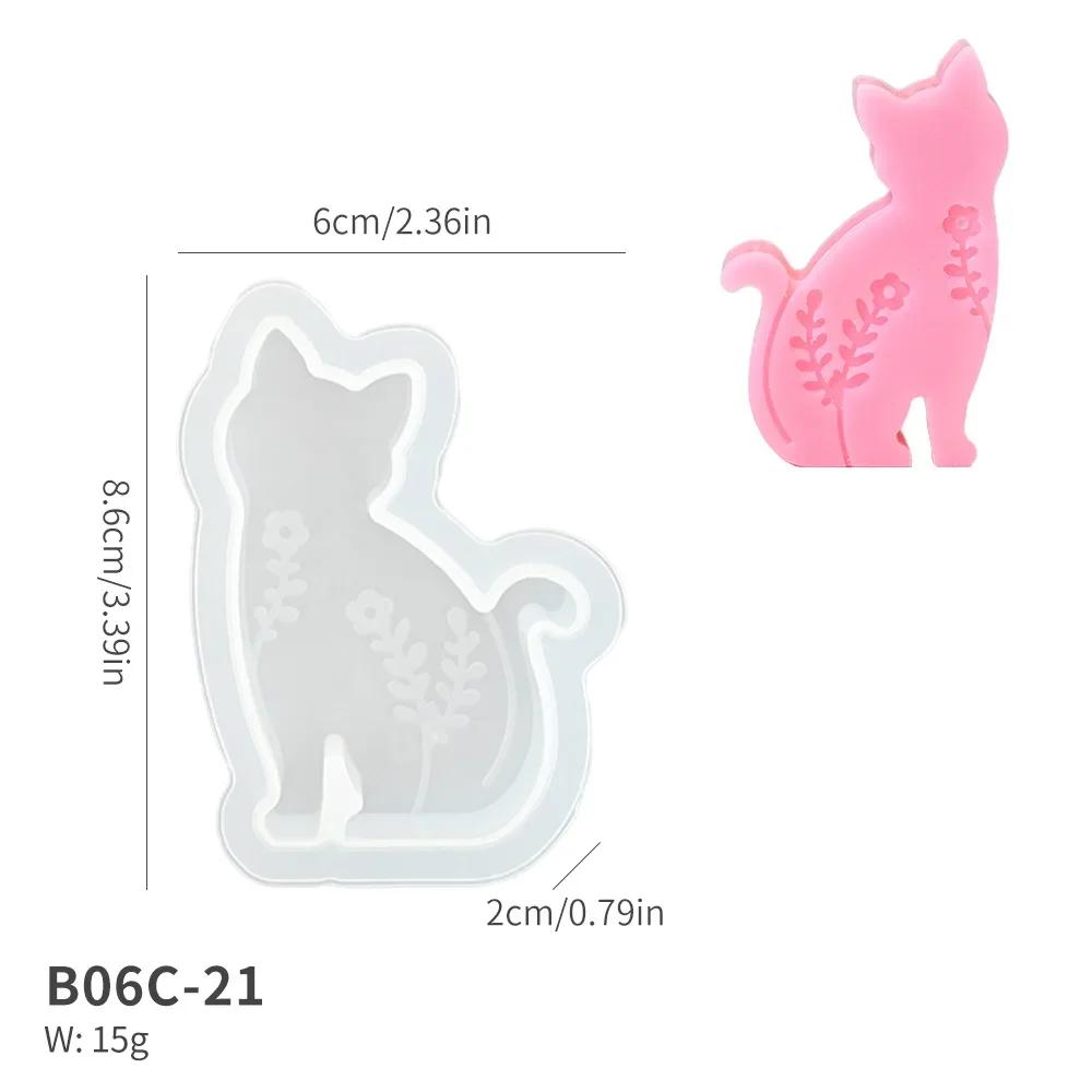 Easter Rabbit Silicone Mould Candle Molds DIY Relief Printing Gypsum Mould Cat Bunny Soap Scented Candle Ornament Mould Crafts