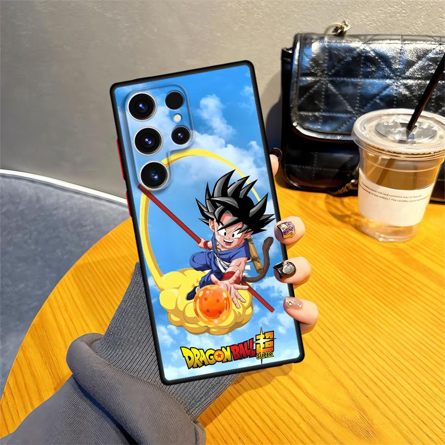 Case for Samsung Galaxy S10 S23 Ultra S22 Plus S21 S9 S25 Edge S24 FE S20 Back Phone Cover Dragon Ball Goku Logo