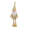 Christmas Gnome Plush Doll Retractable Legs Santa Claus Snowman Elk Ornament Adjustable Standing Figurine Decoration