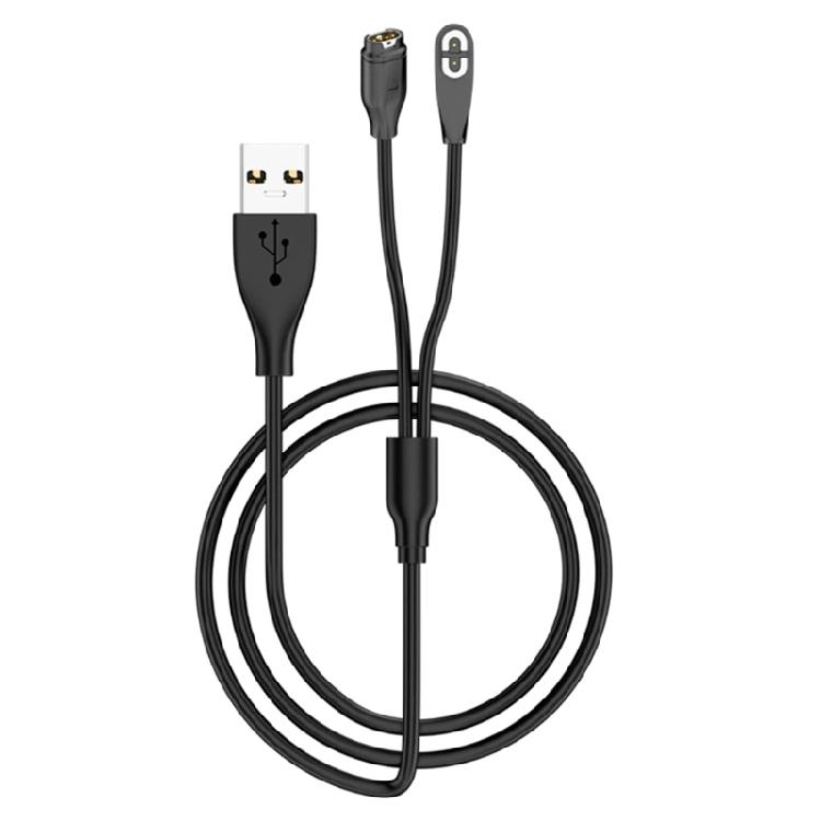 

2 in 1 Charging Cord Wire for 2Pin Headphones/for 4Pin Fitness Watch Secure Magnetic USB Quick Charge 1