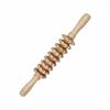 Beech Wood Rolling Pin Massager for Whole Body Gua Sha Therapy and Meridian Massage with Eight and Ten Beads