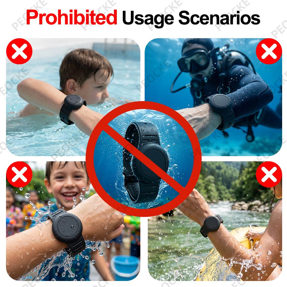 Waterproof Smart Tag Bracelet for Kids-Soft Silicone For Android Tracker Tag With Watch Band Case Cover Lightweight GPS Tracker