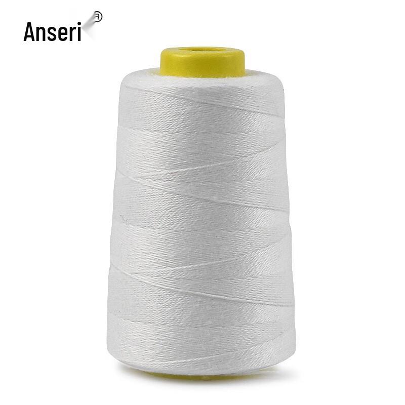 Anserui White Bag Closing Thread, 600m Roll (10 Pack)