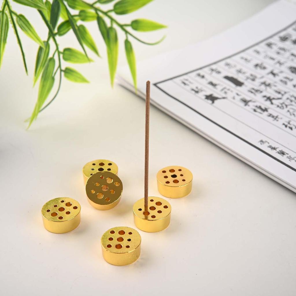 Nine-hole Alloy Incense Holder - Multi-hole Mini Incense Burner & Creative Stick Holder for Incense Ceremony Accessories